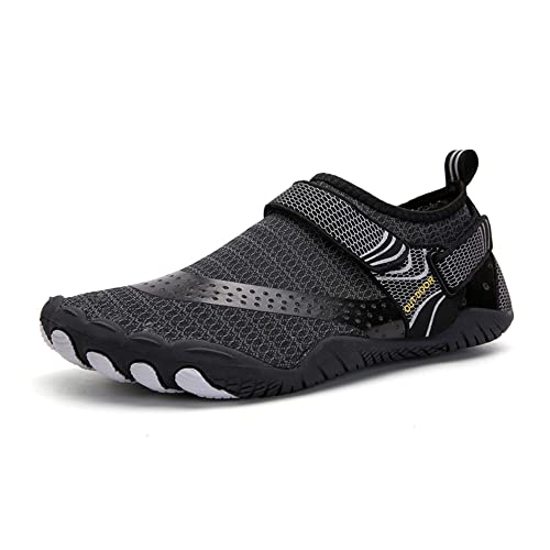 Treer Herren Barfussschuhe Herren Damen Badeschuhe Strandschuhe Segelschuhe Wasserschuhe Barfusslaufschuhe Sommer Zehenschuhe Neoprenschuhe Wassersport Outdoor Schuhe von Treer