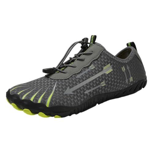 Treer Herren Damen Barfussschuhe, Herren Strandschuhe Badeschuhe Atmungsaktives Mesh Segelschuhe, Leichtgewicht Wasserschuhe Barfusslaufschuhe Sommer Zehenschuhe für Surfen, Strand von Treer