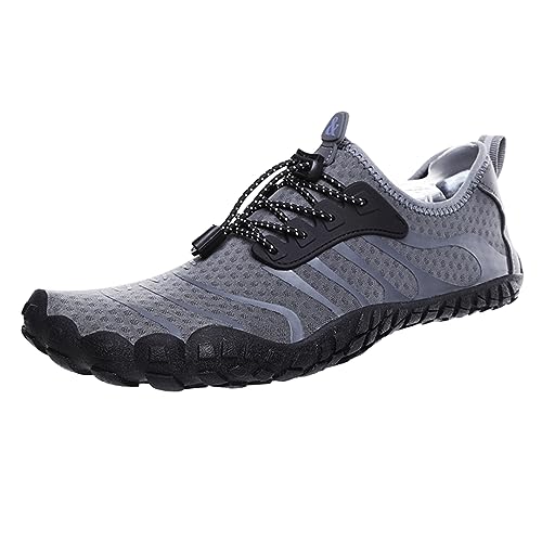 Treer Herren Damen Barfussschuhe, Herren Strandschuhe Badeschuhe Herren Segelschuhe Wasserschuhe Barfusslaufschuhe Sommer Zehenschuhe 36-47 Outdoor Wassersport Schuhe von Treer