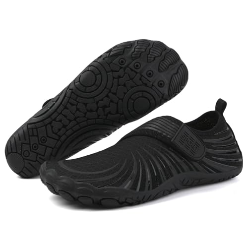 Treer Herren Damen Barfußschuhe Draussen Badeschuhe Sommer Fitness Zehenschuhe Strandschuhe Segelschuhe Wasserschuhe Mit Drainage Barfusslaufschuhe Neoprenschuhe Schützende von Treer