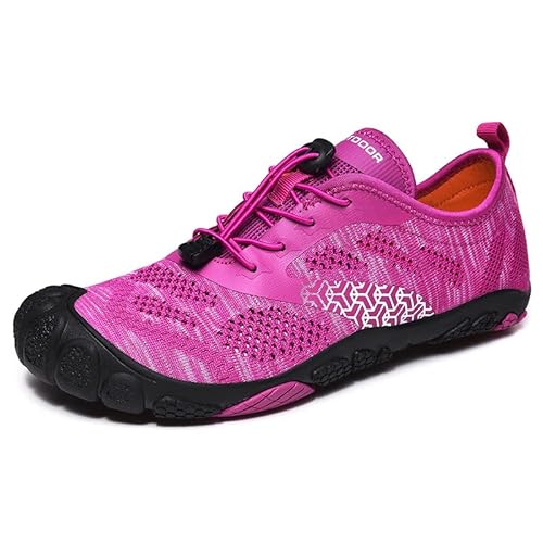 Treer Herren Damen Barfussschuhe Herren Badeschuhe Strandschuhe Herren Segelschuhe Wasserschuhe Barfusslaufschuhe Sommer Zehenschuhe Schützende Wasserschuhe Strand-Trekking von Treer