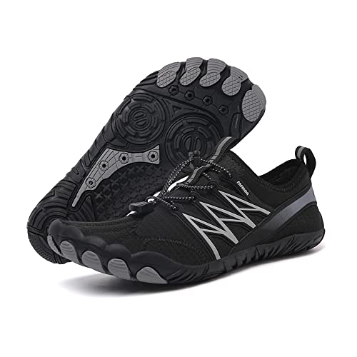 Treer Herren Damen Barfussschuhe Herren Badeschuhe Strandschuhe Segelschuhe Wasserschuhe Barfusslaufschuhe Sommer Zehenschuhe Neoprenschuhe Wassersport Outdoor Schuhe von Treer