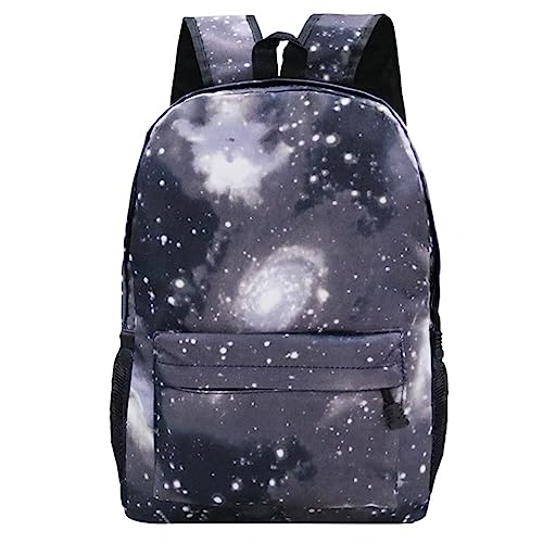 Treer Rucksack Kinder, Schulrucksack für Kinder 15L Kinderrucksack Mädchen Jungen Kindergartenrucksack Schulranzen 1-9 Klasse, Schulranzen für Schule Reisen (Grauer Sternenhimmel,42x30x12cm) von Treer