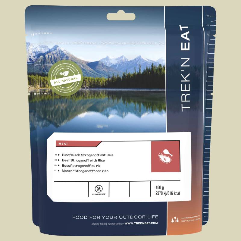 Rindfleisch Stroganoff mit Reis 160g Inhalt 160g von Trek'n Eat