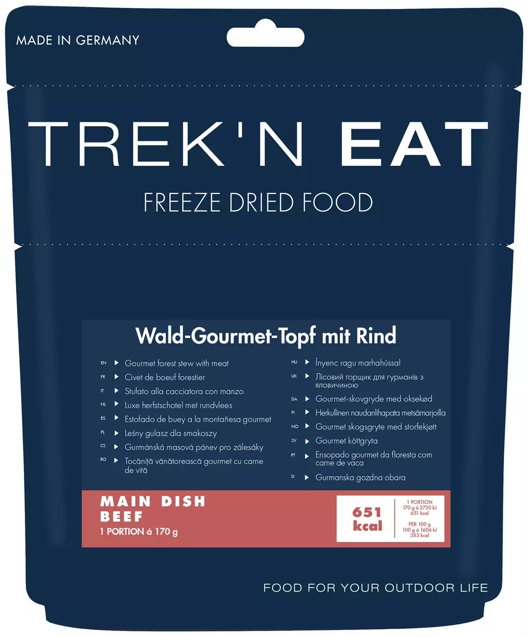 Wald-Gourmet-Topf mit Rind von Trek'n Eat