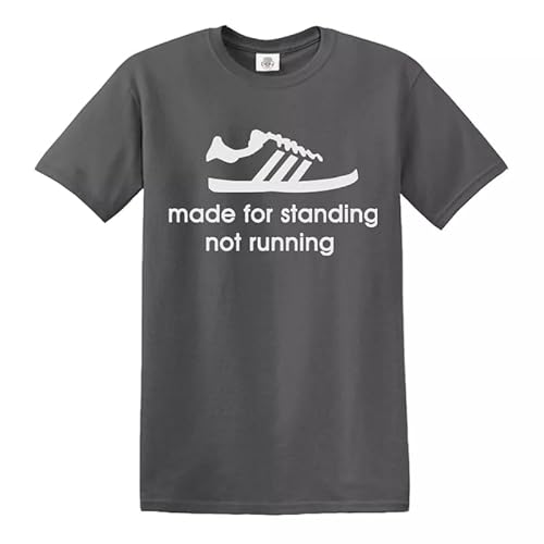 Trend Gear Lustiges Herren-T-Shirt mit Aufschrift "Made for Standing Not Running", anthrazit, XXL von Trend Gear