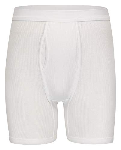Trend by Normann 73296 Herren Pagen Slip Unterhose kurz mit Eingriff und Weichbund Doppelripp in Weiss 2er Pack, Farbe:Weiss, Größe:8 von Trend by Normann