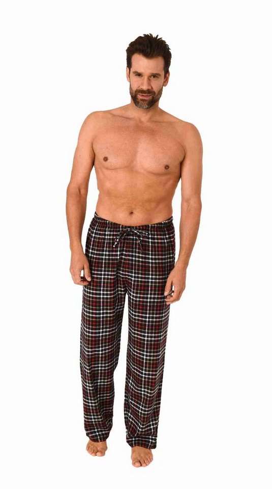 Trend by Normann Pyjama Herren Flanell Schlafanzug Hose lang kariert aus Baumwolle von Trend by Normann