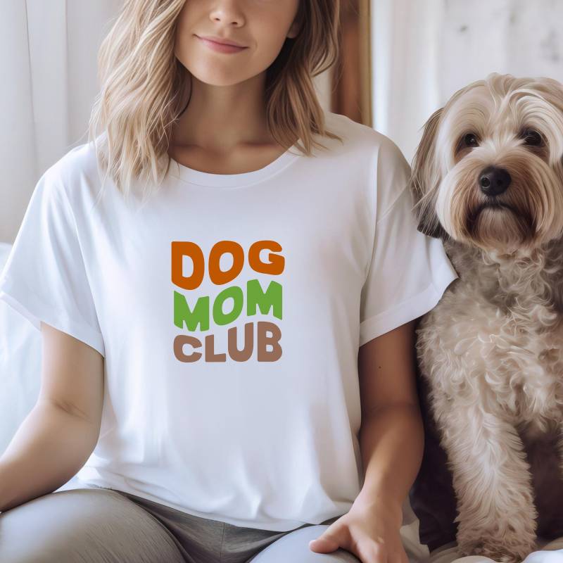 Hunde Mama Shirt | - Dog Mom Club Geschenk Für Alle Mamas Geburtstag Muttertag Freundin Geschenkidee| Liebe von TrendMama