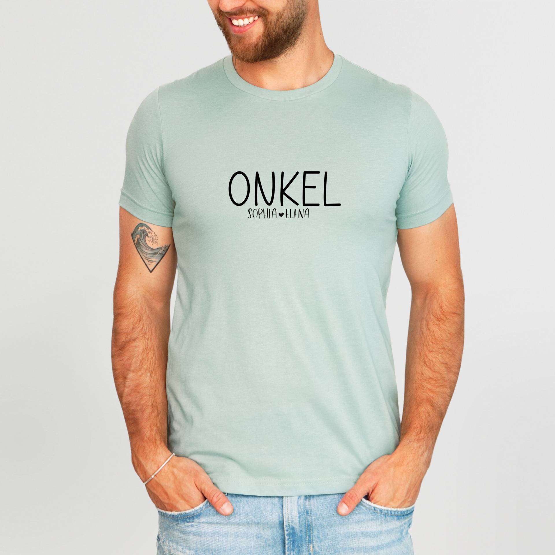 Onkel T-Shirt Mit Namen Nichte/Neffe | Geschenk Für Alle Onkels Geburtstag| Vatertag Freund |Bruder Geschenkidee| Personalisiert von TrendMama