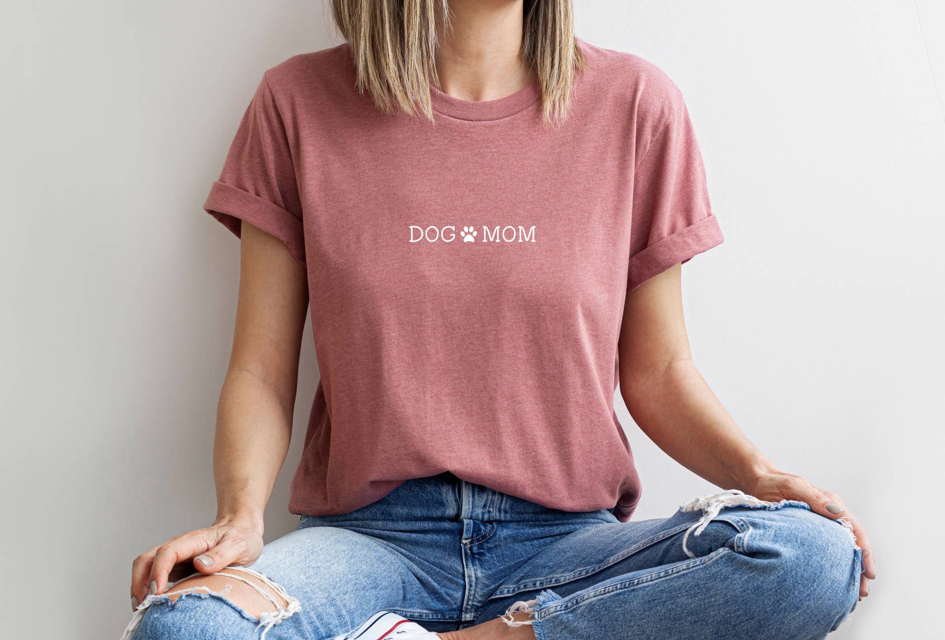 T-Shirt Hunde Mama | Dog Mom | Pfote Geschenk Für Alle Mamas Geburtstag Muttertag Freundin Geschenkidee| Liebe von TrendMama