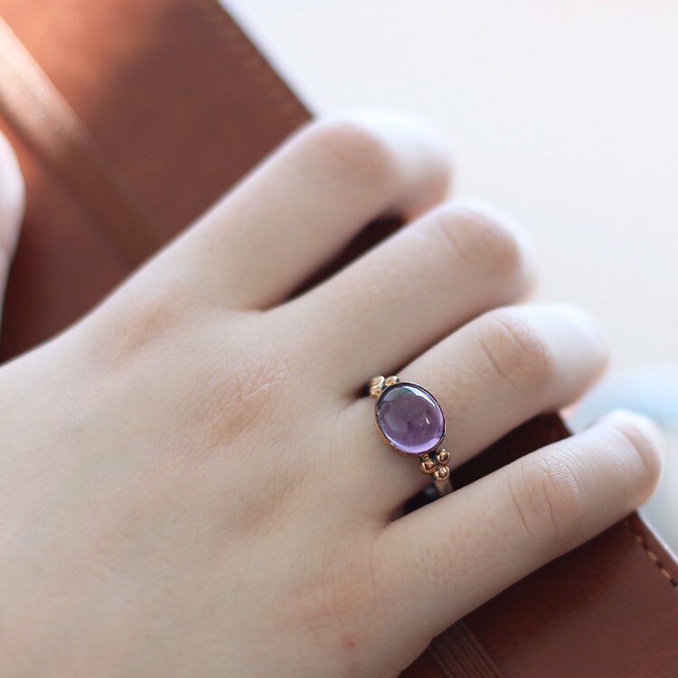 Amethyst Ring 925 Sterling Silber-Zierliche Ring-Edelstein Ringe-Natursteine-Schmuck-Handgemachte Silber Ring-Geschenk Ring-Boho Ring-Amethyst Amethyst Ring 925 Sterling Silber-Zierliche Ring-Edelstein Ringe-Natursteine-Schmuck-Handgemachte Silber Ring-Geschenk Ring-Boho Ring-Amethyst von TrendMinimalist