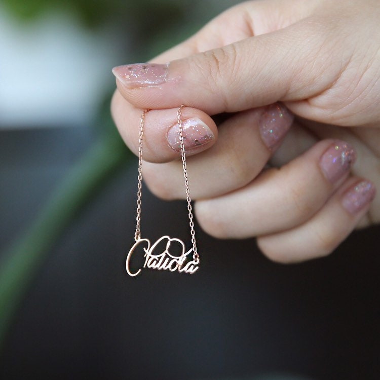 Benutzerdefinierte Name Halskette, Silber Namen Personalisierte Brautjungfer Geschenk, Schmuck, Halskette Gold Benutzerdefinierte Name Halskette, Silber Namen Personalisierte Brautjungfer Geschenk, Schmuck, Halskette Gold von TrendMinimalist