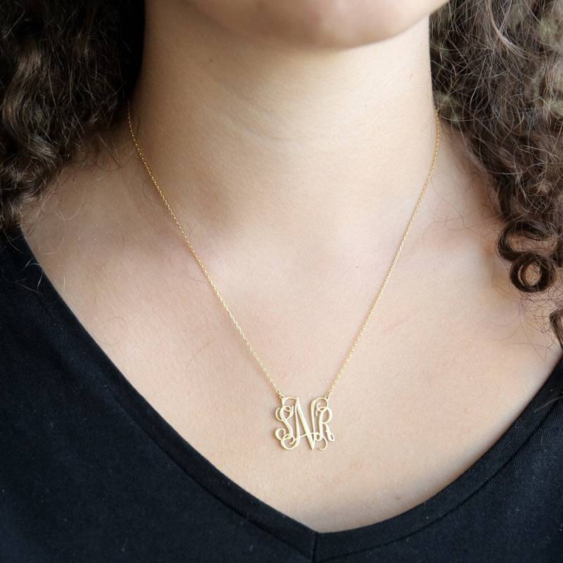 Personalisierte Monogramm Halskette-Personalisierte Schmuck-Personalisierte Customjewelry-Gold Geschenk Personalisierte Monogramm Halskette-Personalisierte Schmuck-Personalisierte Customjewelry-Gold Geschenk von TrendMinimalist