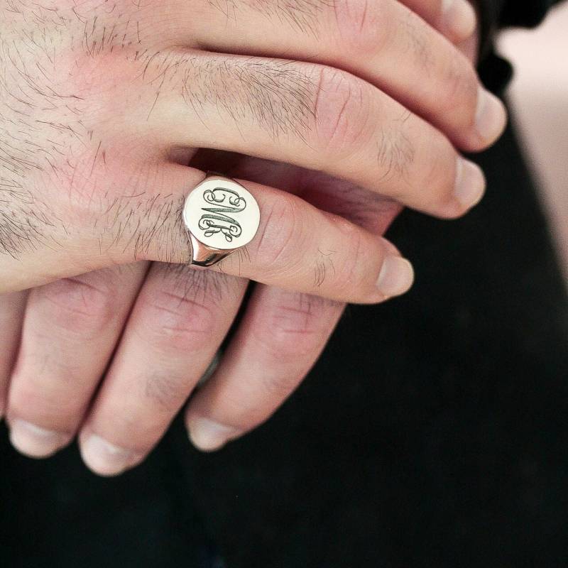 Unisex Siegelring-Signet Ring-Gold Siegelring-Monogramm Ring-Initiale Ring-Mann Siegelring-Personalisierte Ring-Custom Schmuck-Geschenk Für Sie von TrendMinimalist