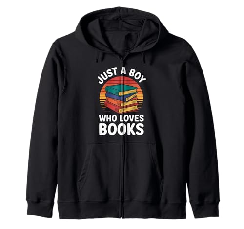 Just a Boy Who Loves Books - Book Lover Kapuzenjacke Just a Boy Who Loves Books - Book Lover Kapuzenjacke von TrendVibes Just a Boy Who Loves Books