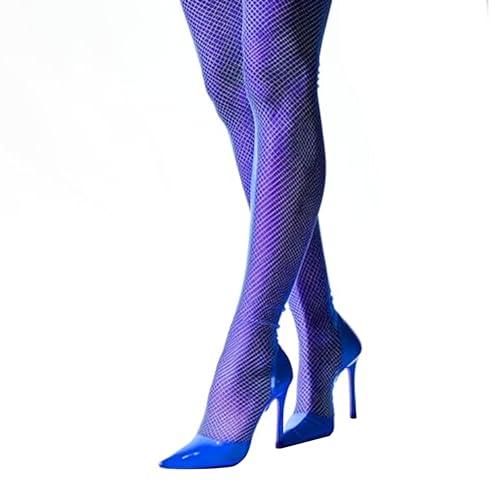 TrendandStylez Netzstrumpfhose Blau Karneval, Fasching, Halloween, Accessoire für Damen und Herren von TrendandStylez