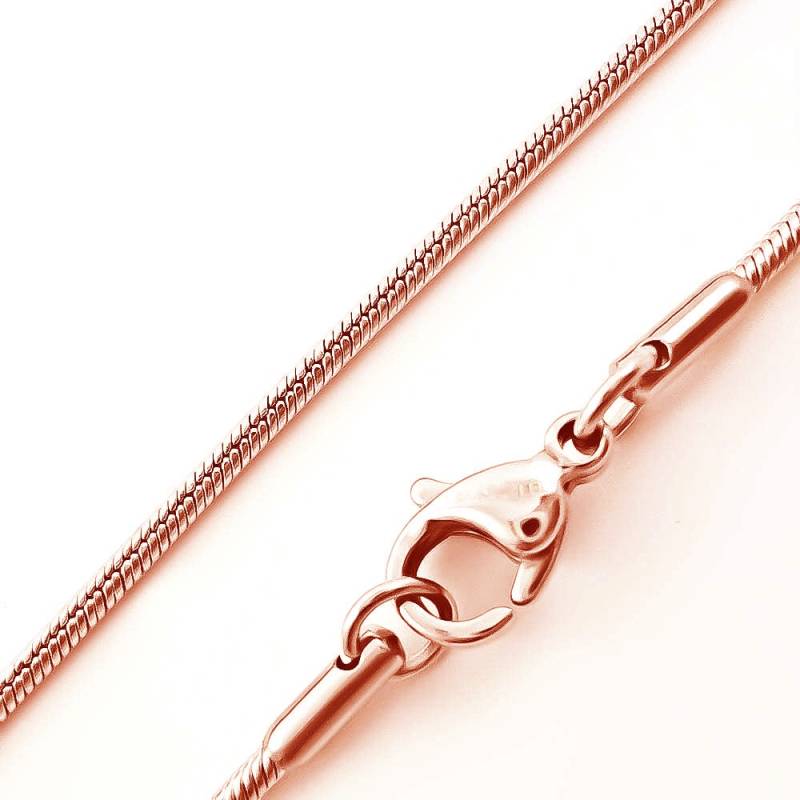 1,5 mm Schlangenkette rosegold 50 cm von Trendgravur