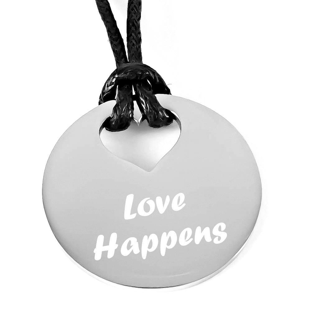 Anhänger mit Gravur Round von Trendgravur