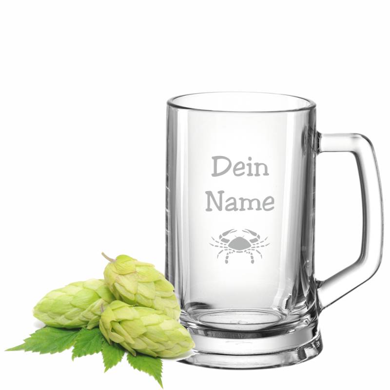 Bierkrug 0,3l mit deinem Wunschtext von Trendgravur