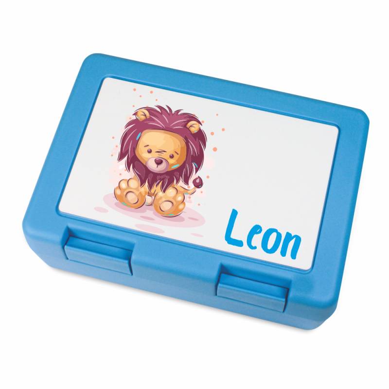 Brotdose mit Namen Löwe von Trendgravur