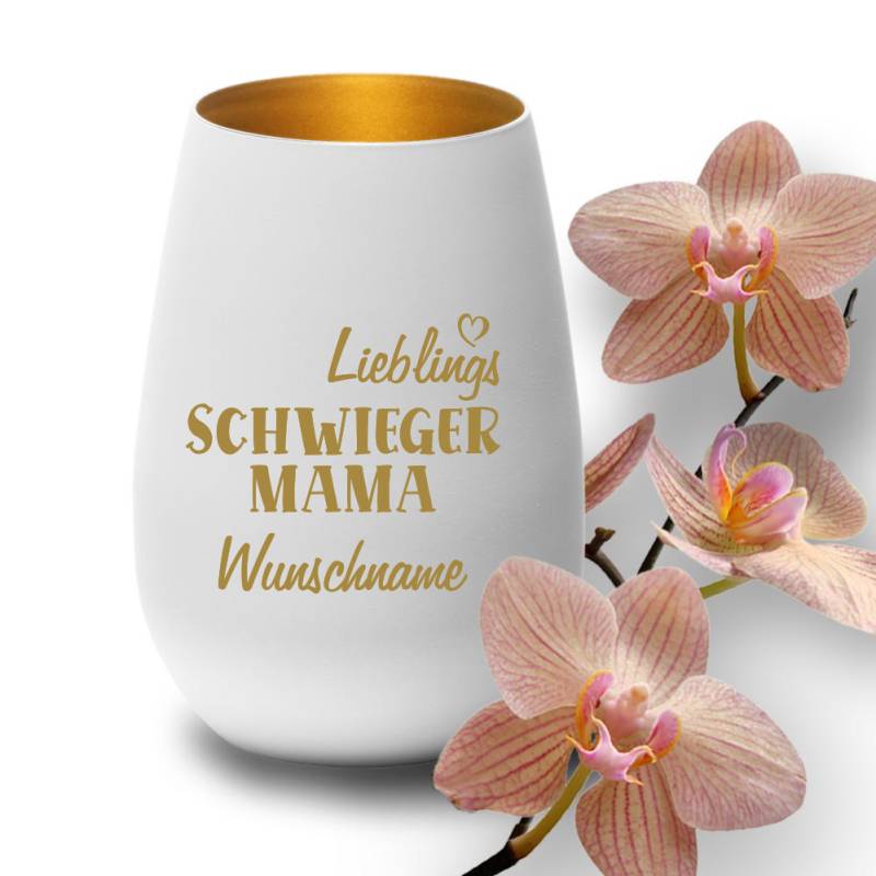 Deko-Windlicht Lieblings-Schwiegermama mit Wunschnamen in... von Trendgravur