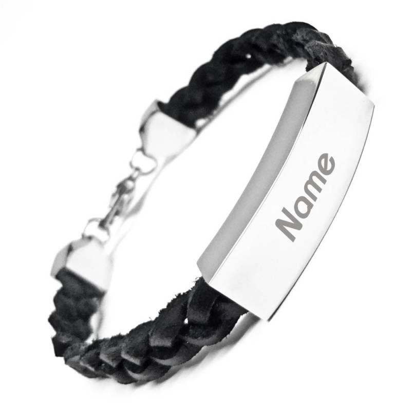 Leder-Armband mit Gravur slim von Trendgravur