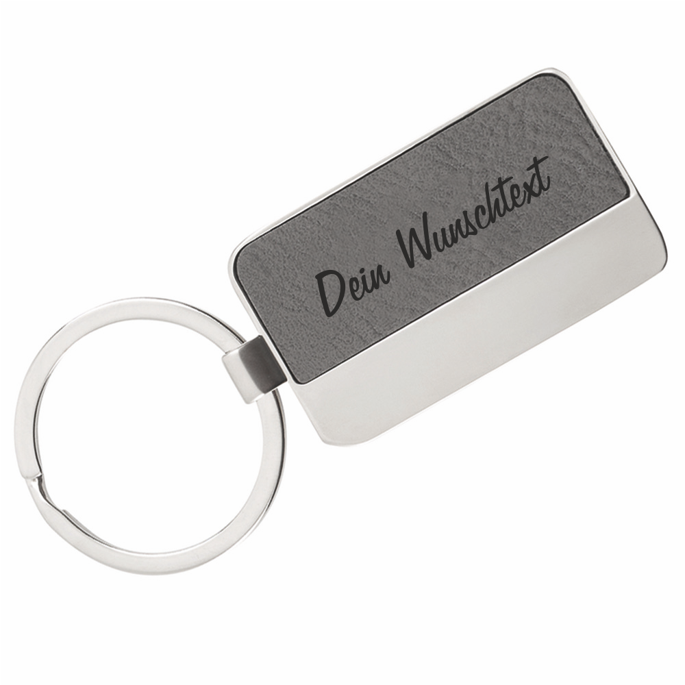 Moderner Schlüsselanhänger mit Gravur von Trendgravur