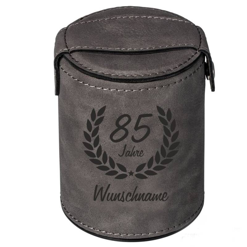 Personalisierter Würfelbecher zum 85. Geburtstag von Trendgravur