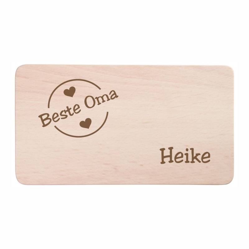 Personalisiertes Frühstücksbrettchen Beste Oma Personalisiertes Frühstücksbrettchen Beste Oma von Trendgravur