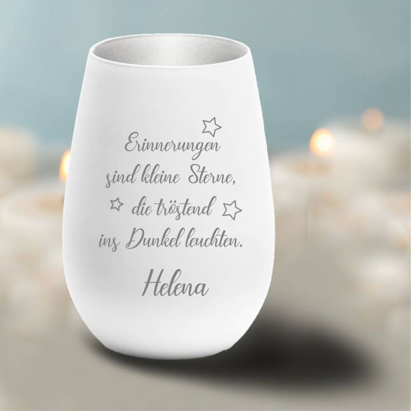 Personalisiertes Windlicht Erinnerungslicht - Erinnerungen von Trendgravur