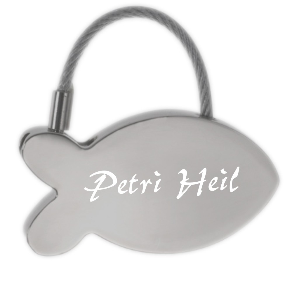 Schlüsselanhänger Fisch von Trendgravur