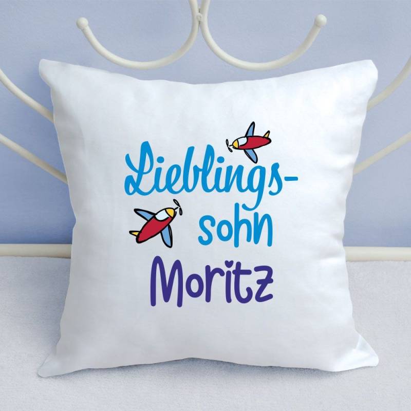 Schmusekissen Lieblingssohn mit Wunschnamen von Trendgravur