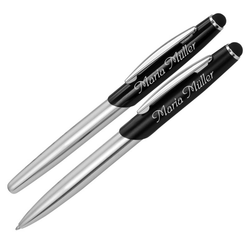Schreibset Geneva mit Touchpen und Gravur von Trendgravur