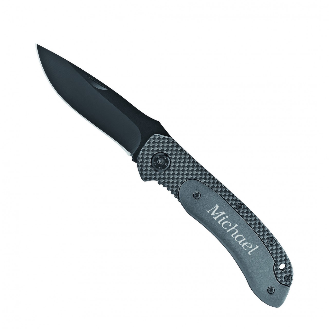 Taschenmesser Carbon Hawk mit Gravur von Trendgravur