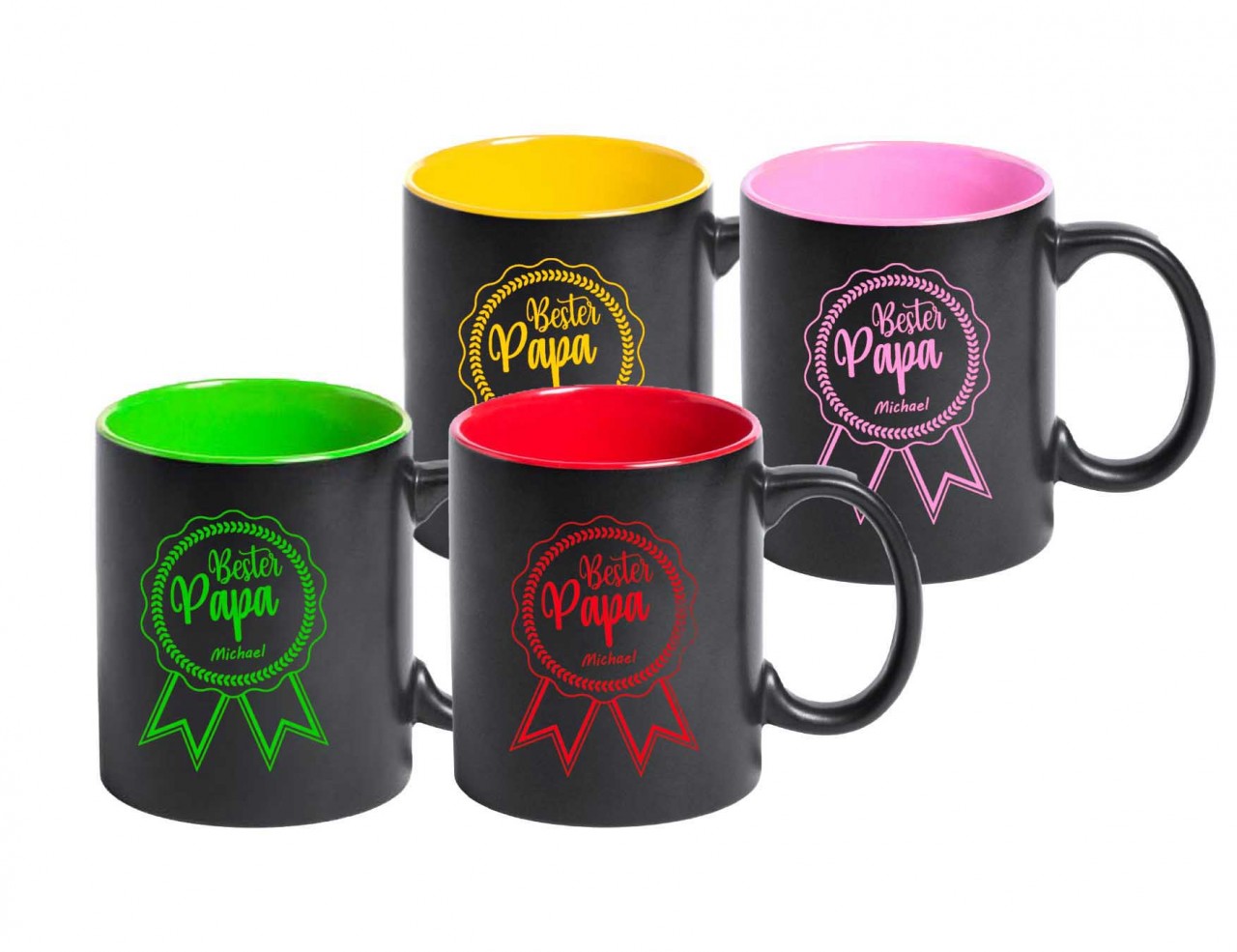 Tasse Bester Papa Wunschname von Trendgravur