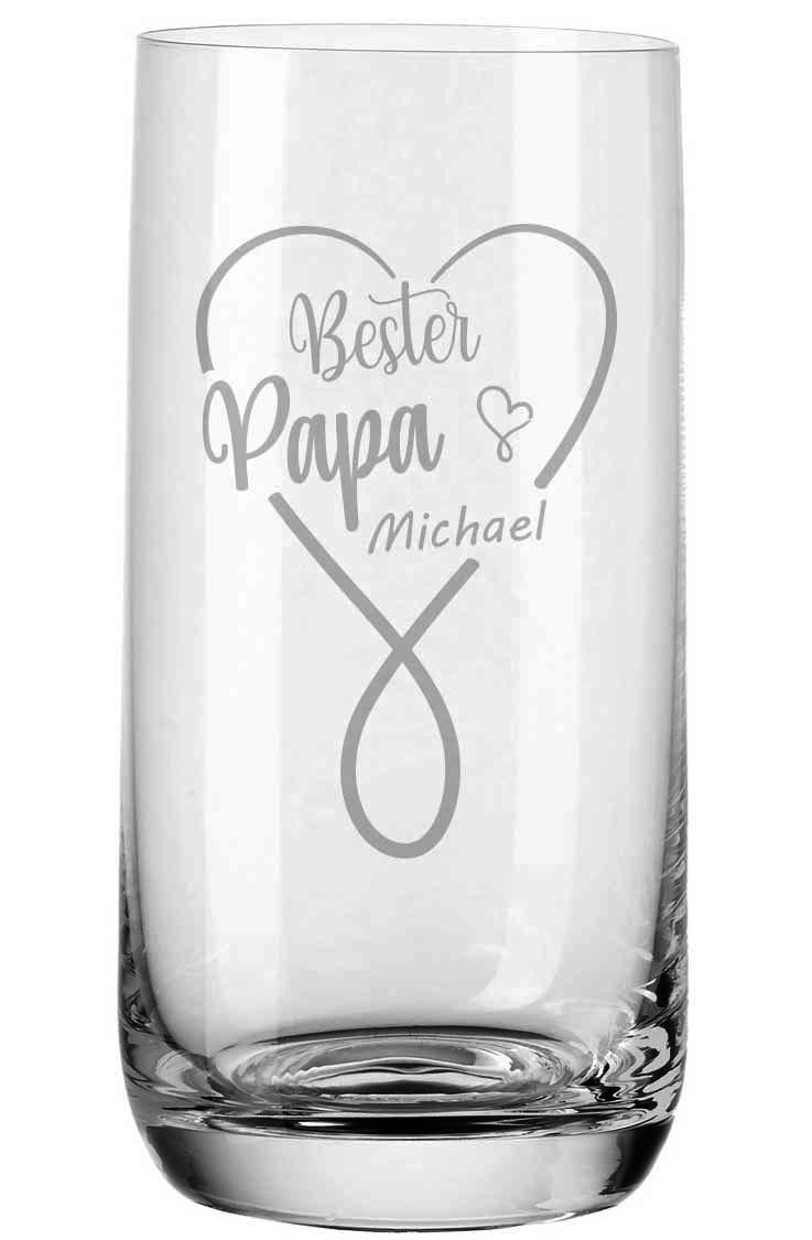 Trinkglas von Leonardo mit deiner Wunschgravur - Infinity Bester... von Trendgravur