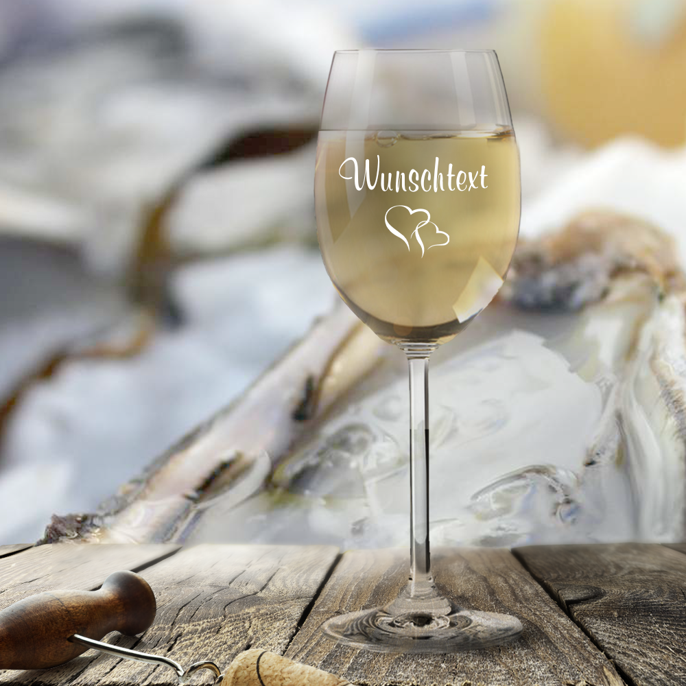 Weißweinglas von Leonardo mit Wunschgravur von Trendgravur