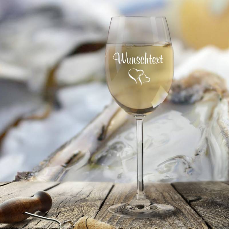 Weißweinglas von Leonardo mit Wunschgravur von Trendgravur