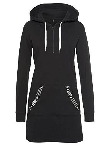 TrendiMax Damen Hoodie Kleid Herbst Langarm Sweatshirts Kapuzenpullover Streetwear Jumper Pullover Mini Kleider, Schwarz, M TrendiMax Damen Hoodie Kleid Herbst Langarm Sweatshirts Kapuzenpullover Streetwear Jumper Pullover Mini Kleider, Schwarz, M von TrendiMax