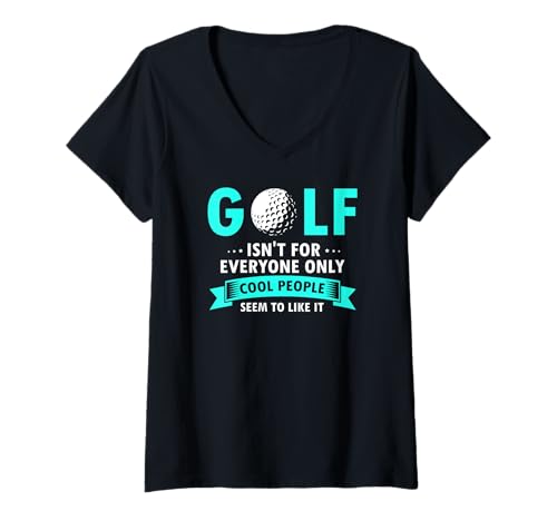 Damen Lustige Golfspieler Mit Stil Und Coolness T-Shirt mit V-Ausschnitt von Trendige Menschen Mit Golfhumor
