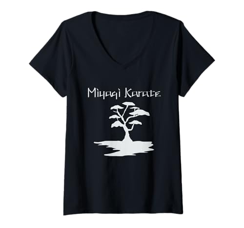 Damen Miyagi Do Dojo Karate Neuheit Lustiger Artikel T-Shirt mit V-Ausschnitt Damen Miyagi Do Dojo Karate Neuheit Lustiger Artikel T-Shirt mit V-Ausschnitt von Trending 2020 Trends TV