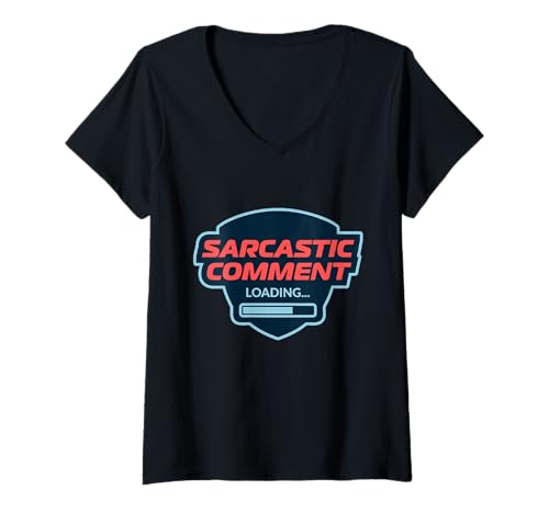 Damen Sarkastischer Kommentar Wird geladen lustig T-Shirt mit V-Ausschnitt Damen Sarkastischer Kommentar Wird geladen lustig T-Shirt mit V-Ausschnitt von Trending Sarcasm Tees and Gift Ideas