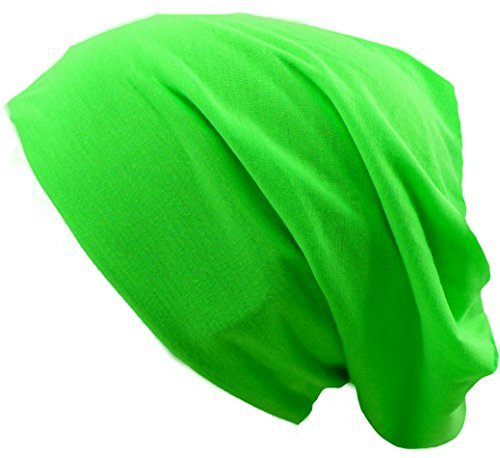 Trendit Herren Damen Stoffmütze Beanie Cap neon grün von trendit