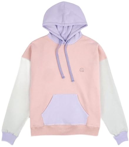 Trendsplant Damen Sweater Women's Oversized Color Block Hoodie | Pink-M von Trendsplant