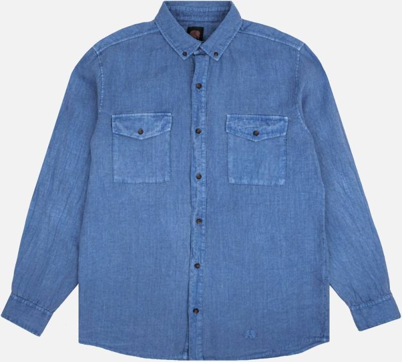 Trendsplant Langarmhemd San Gabriel Linen L/S Camp Shirt von Trendsplant