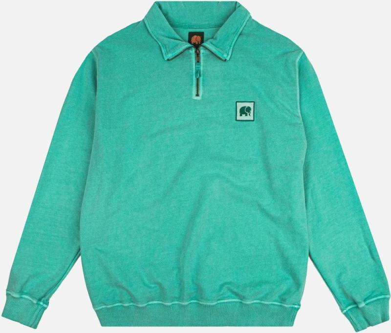 Trendsplant Rundhalspullover Sauce Pigment Quarter Zip Sweater von Trendsplant