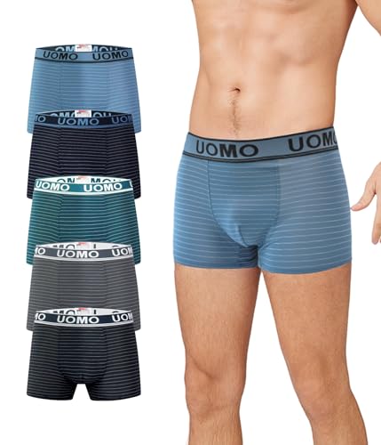 Herren Microfaser Trunks – Seidig weiche Unterhosen, atmungsaktive Boxershorts, feuchtigkeitsableitende Dry-Fit Unterwäsche, Multipack (B738, M) von Trendy Boy
