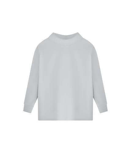 Trendy Boy Jungen Thermo-Oberteil mit Fleece-Futter – Langarm-Baselayer mit Stehkragen für kaltes Wetter (11-12 Years, LY134-Grey) von Trendy Boy