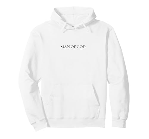 Man of GOD - Trendy Minimalist Christian White Pullover Hoodie Man of GOD - Trendy Minimalist Christian White Pullover Hoodie von Trendy Christian Outfit